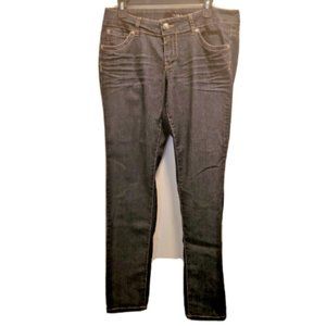 Torrid Women's Jeans Size 14 Skinny Whiskered Stretch Pants Dark Blue Wash J002